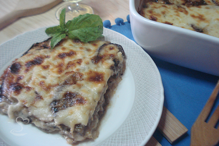 Parmigiana di melanzane bianca
