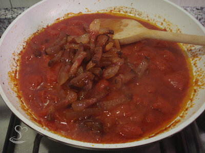Ricetta Bucatini all'amatriciana - Step 5
