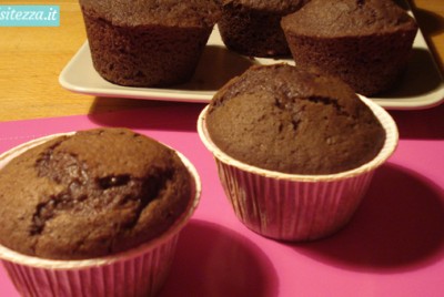 Muffin al cioccolato fondente Muffin al cioccolato fondente